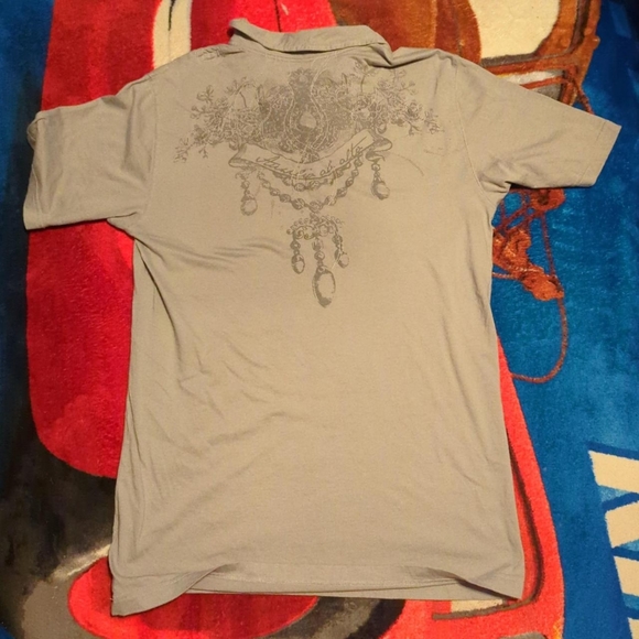 Vintage Y2K j ferral polo button mall goth shirt medium / large - Picture 1 of 5